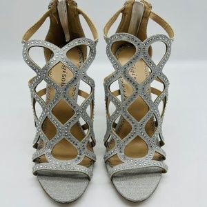 Zigi Soho Women's Daliyah Open Toe Dress Sandals Silver US 6.5M  #Z-13